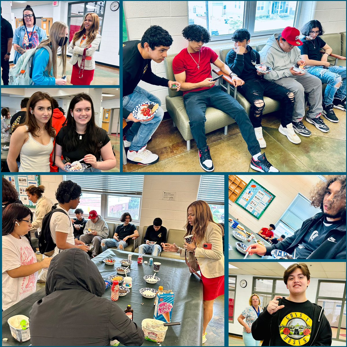 Ending the school year on a sweet note with an ice cream buffet! 🍨 <a href="/LangstonHS_APS/">Langston High School</a> <a href="/kimjadavis/">Kimberly J-Davis</a>