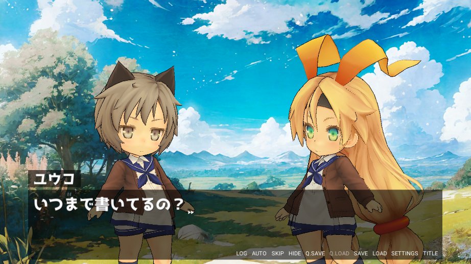 ume_white's tweet photo. 引き続きゲーム内シナリオ(茶番)を書き進めております。時間を見つけて作業してますが、なかなか終わりませんな～(、.ო. )、
#スーパーゲ制デー https://t.co/1dsUD0tzLP