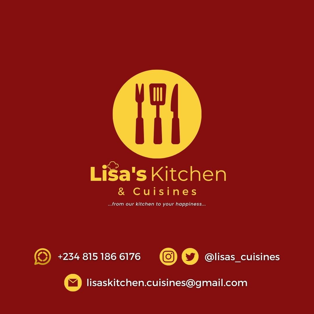 lisas_cuisines's tweet photo. Stay tuned for our official launch and get ready to treat yourself.
"From our kitchen to your happiness".
#Cookdatthing #cookdathing
#lisaskitchenandcuisines #lisaskitchen #lisascuisines #lisasrecipe #cooknigeria
#foods #food #cuisine #cuisines #chef #internationalchef #topchef https://t.co/ciKWYZqXXw