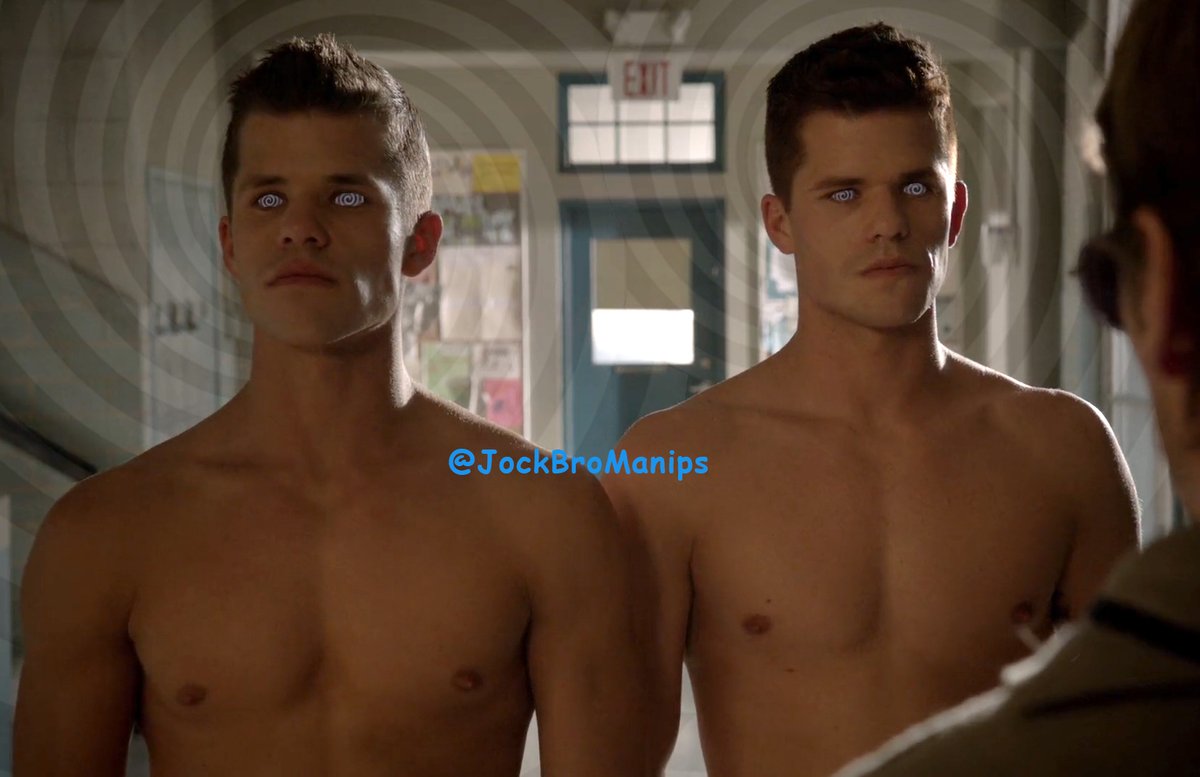 JockBroManips's tweet photo. Coach approached the twins and spoke their trigger.
Suddenly, the pair of jockboys began to take off their shirts as their programming took over, standing at attention and waiting for Coach's commands when done.
"Good boys" He said, motioning for them to follow into his office. https://t.co/nLdeeBf5yK