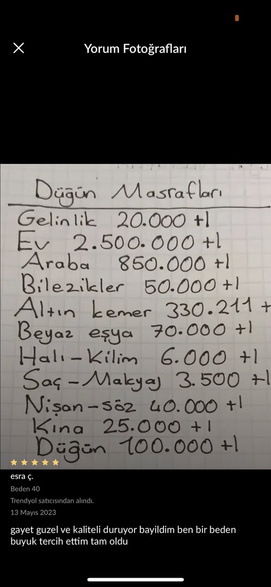 @themaslie abla bikiniyi de dugun masrafına ekledi galiba