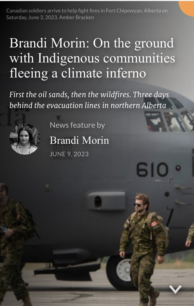 Brandi Morin: On the ground with Indigenous communities fleeing a climate inferno

#Alberta #AER #CumulativeEffects #EnvironmentalEmergency