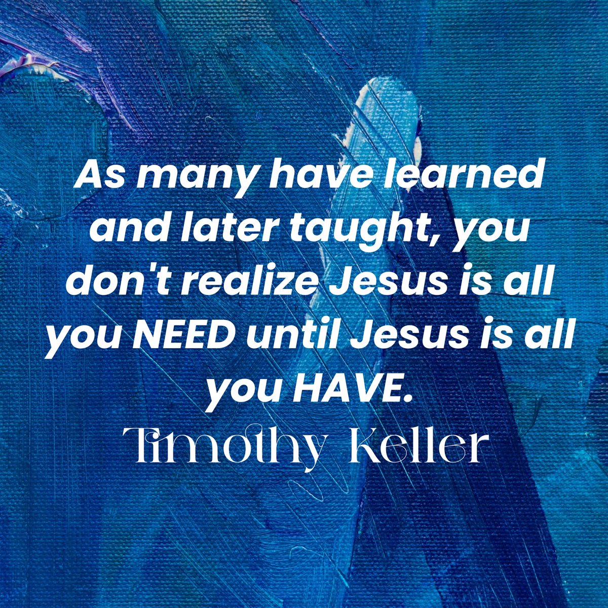 In honor of Timothy Keller -- thank you for your wisdom and your part in God's kingdom! #timothykeller #jesus #christianity #mentalhealth #thehopeline
