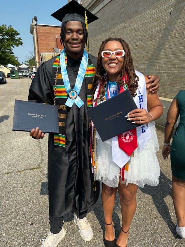 Played one year of football. Started at QB, 4.5 GPA, 1st-team all region and on his way to play college football and earn a degree. Congratulations Q, now go be great! 💙💪🏾💎