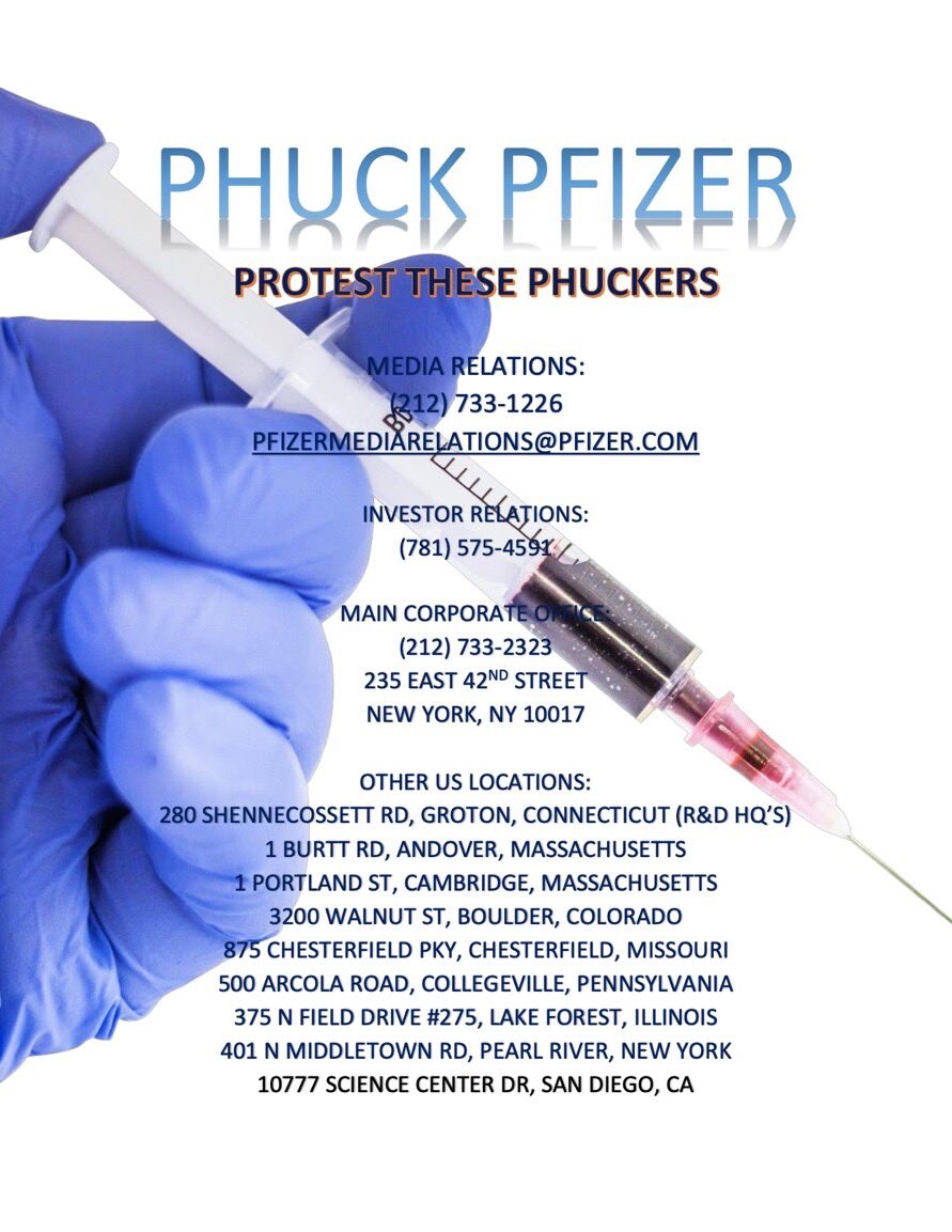 #Pfizer #Protest #PfizerLiedPeopleDied #Pfertility #DirectedEvolution #Fauci #StandUp #PfuckPfizer #vaccineinjuries #VaccineGenocide