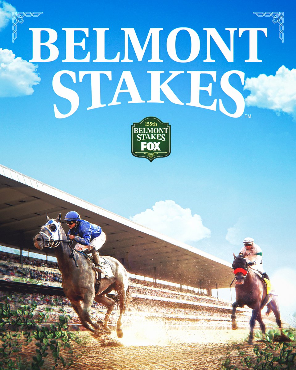 Today is the day 🙏 Welcome to the 155th #BelmontStakes

📺: 11a ET on FS1
📺: 4p ET on FOX