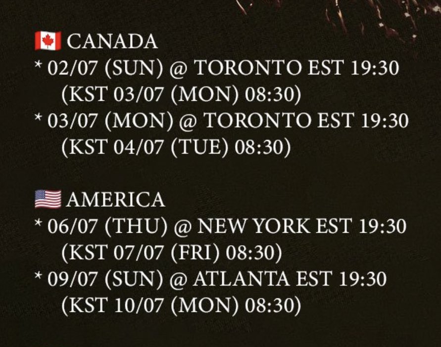 ron on Twitter "twice ready to be in north america all concert dates