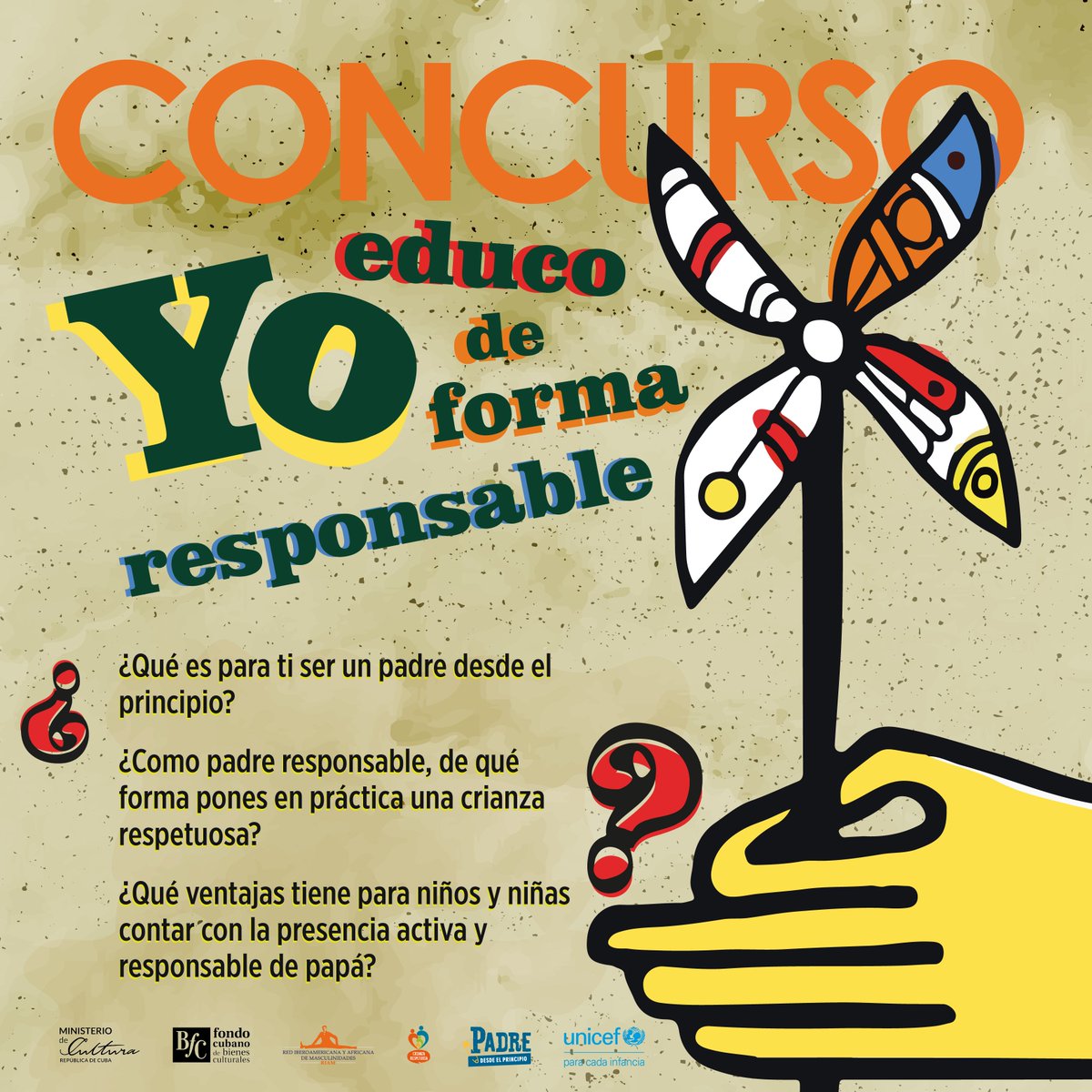 ¡Te invitamos a participar en concurso "Yo educo de forma responsable"!
Responde:
1️⃣ ¿Qué significa ser un padre responsable desde el principio?
2️⃣ ¿Cómo practicas una crianza respetuosa?
3️⃣ ¿Cuáles son las ventajas para niños y niñas de tener la presencia responsable de papá?