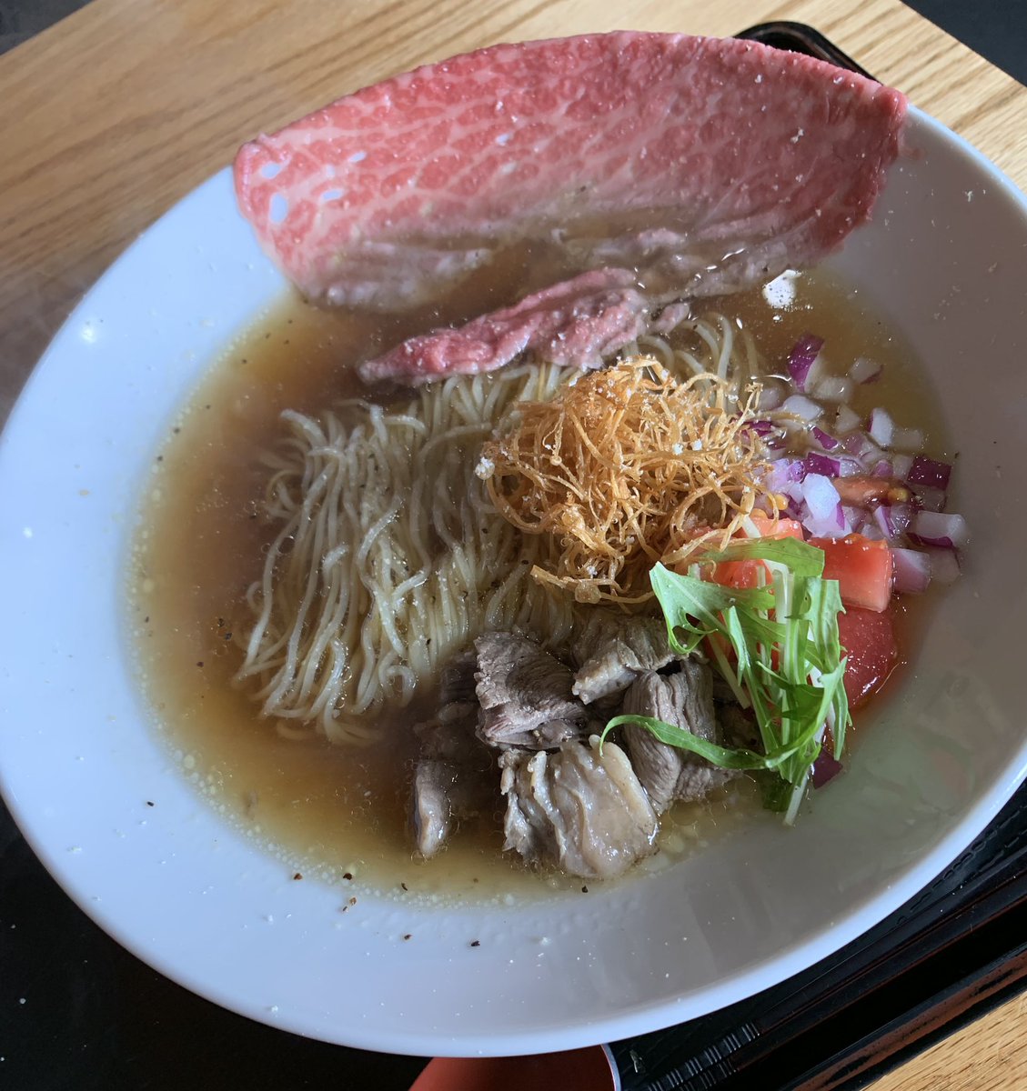 かみあり製麺

🐃黒毛和牛soba🐃
　　和牛トッピング付き

ごちそうさまでした🍜