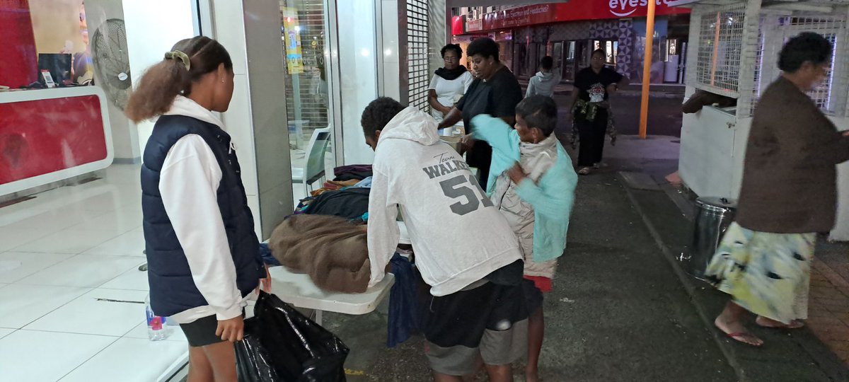 FijiCouncil's tweet photo. Warm clothes, hot cuppa &amp; sandwiches 4 street dwellers by @GlobalCompassio, Suva &amp; Nasinu #DCOSS as Operation #KeteketeNiLoloma resumes in Suva streets. @LitiaCava @FBC_News @VaniCatanasiga @MoliUsaia @SepesaRasili @Pacific_2030 @FijiGovernment https://t.co/ISAGU1Jzwm