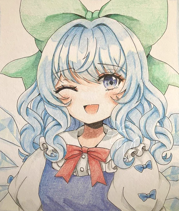 チルノ色紙!