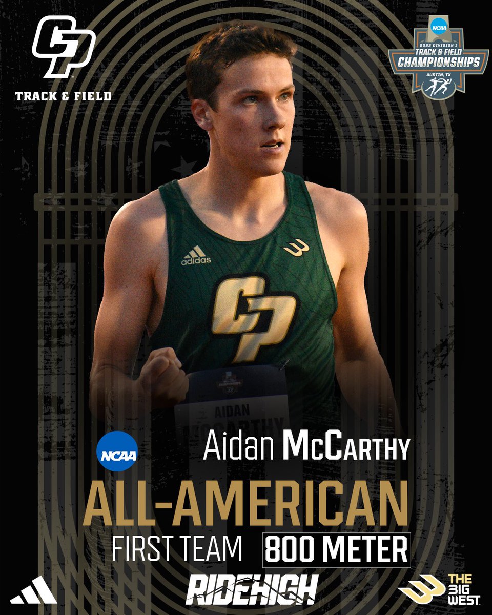 Aidan is that dude 💪

Tonight in Austin, Aidan McCarthy became our first First Team All-American on the men’s side since 2007 and first overall since 2011, placing seventh in the men’s 800-meter!!! Unbelievable way to finish off an historic season 😤

#RideHigh🐎