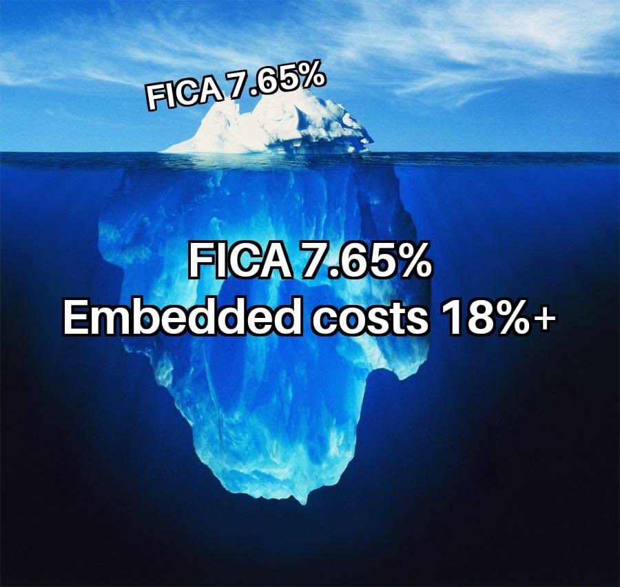 Most  of  the  tax  you  pay  is  hidden  and  below  the  surface.  The  #FAIRtax makes  ir  ALL visible.  Questions?