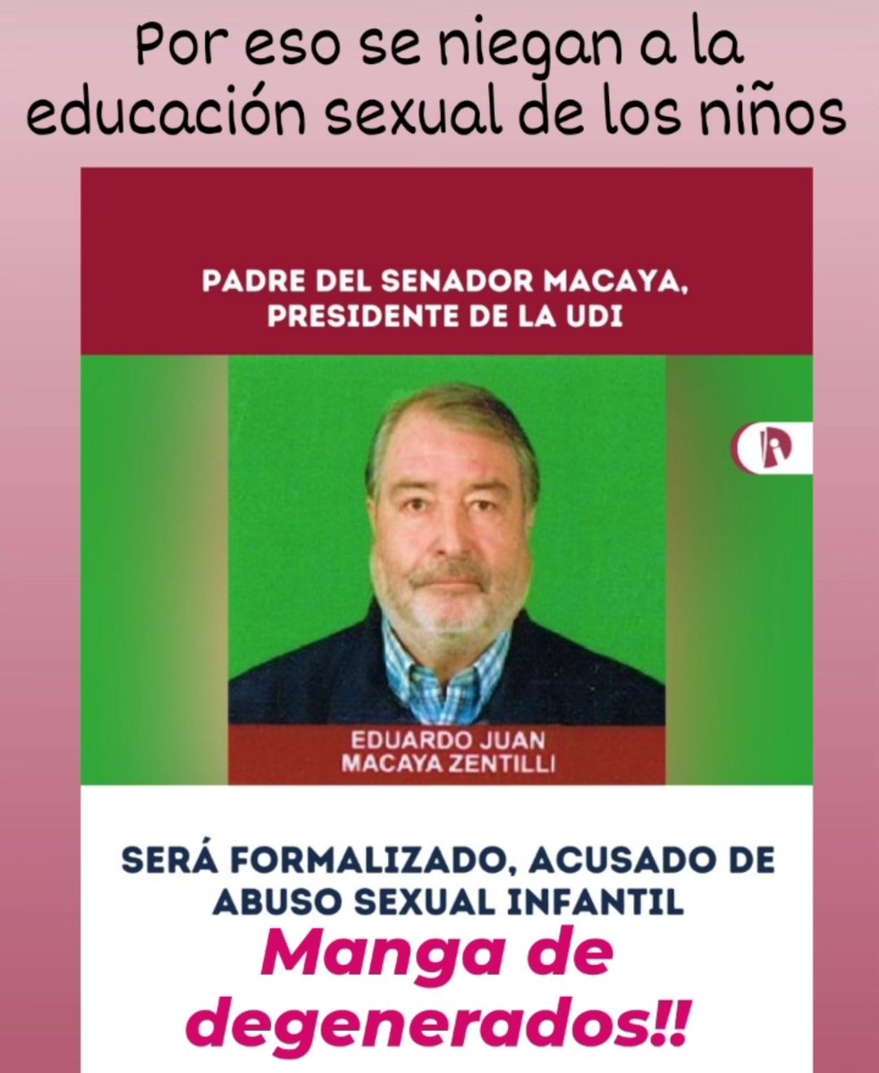 LigthGyo's tweet photo. @udipopular Partido culiao degenerado, lleno de criminales.ojala prohíban este partido de mierda, nido de ratas, depredadores sexuales y encubridores https://t.co/q1B9SHzRbp