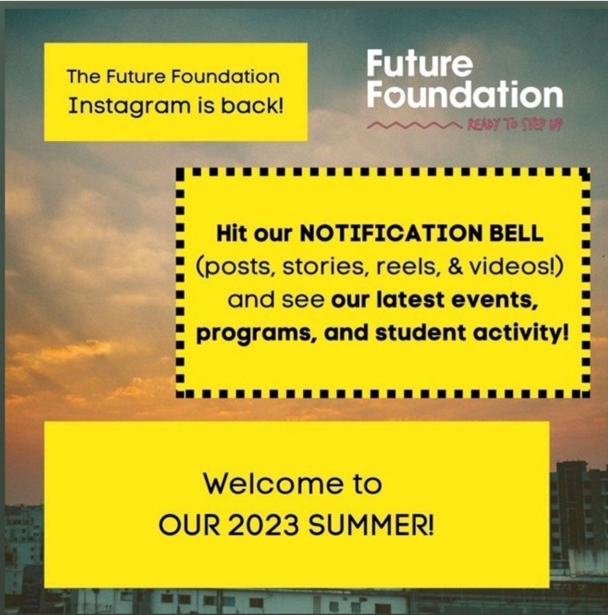 Future Foundation (@futurefndation) on Twitter photo We are glad you follow us on Twitter!
Please Like ❤️ Comment ✍️ and Share 📳 on FB, Twitter and Linked In. We are especially excited to share that <a href="/FutureFndation/">Future Foundation</a> IG page is now back on line. Free free to join us there.
#FutureFoundation
#TogetherWeCan
#youthnonprofit We are glad you follow us on Twitter!
Please Like ❤️ Comment ✍️ and Share 📳 on FB, Twitter and Linked In. We are especially excited to share that <a href="/FutureFndation/">Future Foundation</a> IG page is now back on line. Free free to join us there.
#FutureFoundation
#TogetherWeCan
#youthnonprofit