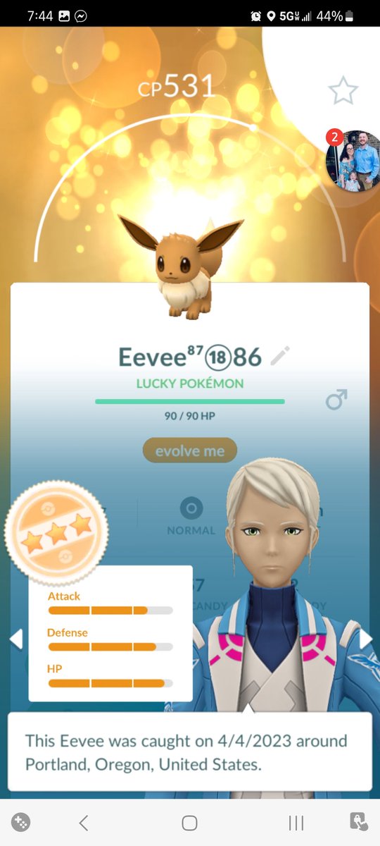 Dandilion42o's tweet photo. What should I evolve this lucky eevee into? I know it's no hundo but perfect to me 🥰 #pokemongo #eevee #PokemonGOApp @go_pikemon #pogo #Pokemon https://t.co/ze8m0Fm7hR