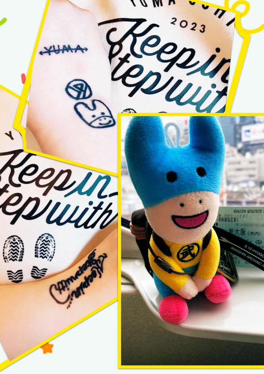 Pree_GS's tweet photo. 今日は兵庫に行くぜー！
同居人に色々描いてもらった(〃'▽'〃)
手見る度ぶち上がる٩(ˊᗜˋ*)و https://t.co/vikDfs0hLR