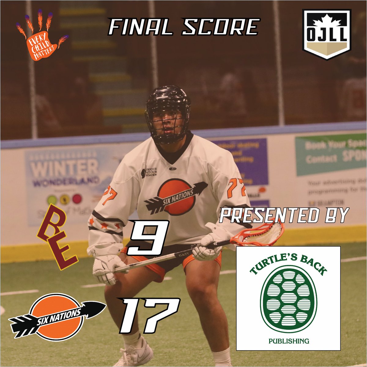 Final Score From Brampton Memorial Arena

Excelled In Every Area

Six Nations 17
<a href="/BramptonJrA/">Brampton Jr A</a> 9

This Final Score Has Been Brought To You By Our Friends At <a href="/TurtlesBackONLC/">Turtle's Back Publishing</a> Huge Supporters Of Your Jr A Arrows !!

#Building #GRT