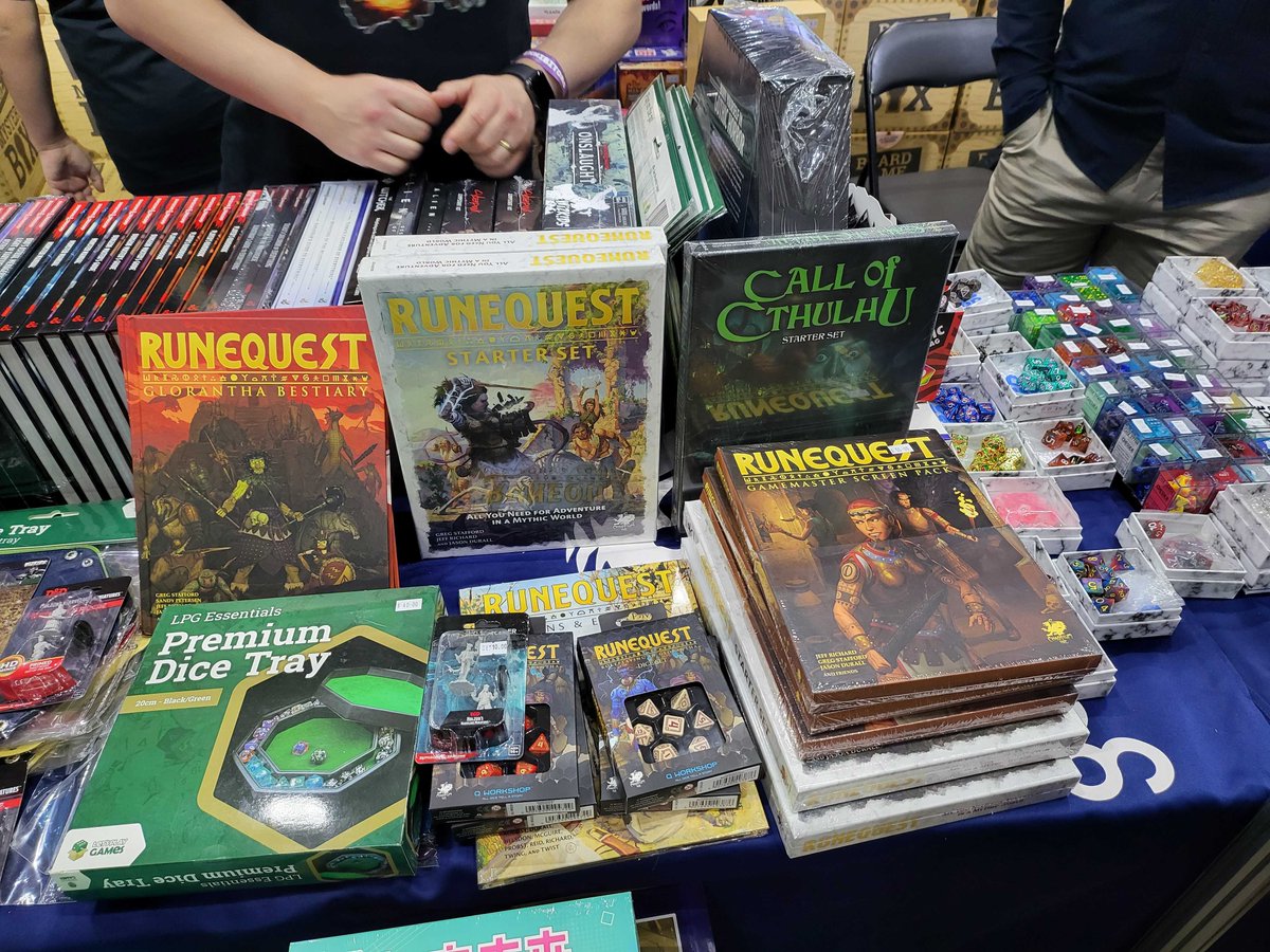 And if you're at @OzComicCon Melbourne this weekend, our friends at @GoodGamesAus have a booth there and are selling our stuff!:
#seeninthewild #callofcthulhu #runequest