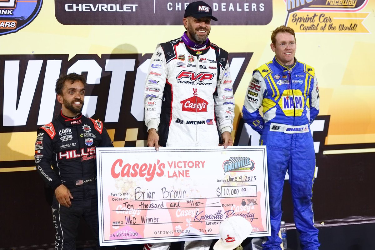 World of Outlaws on Twitter "Tonight’s knoxvilleraces podium 🥇
