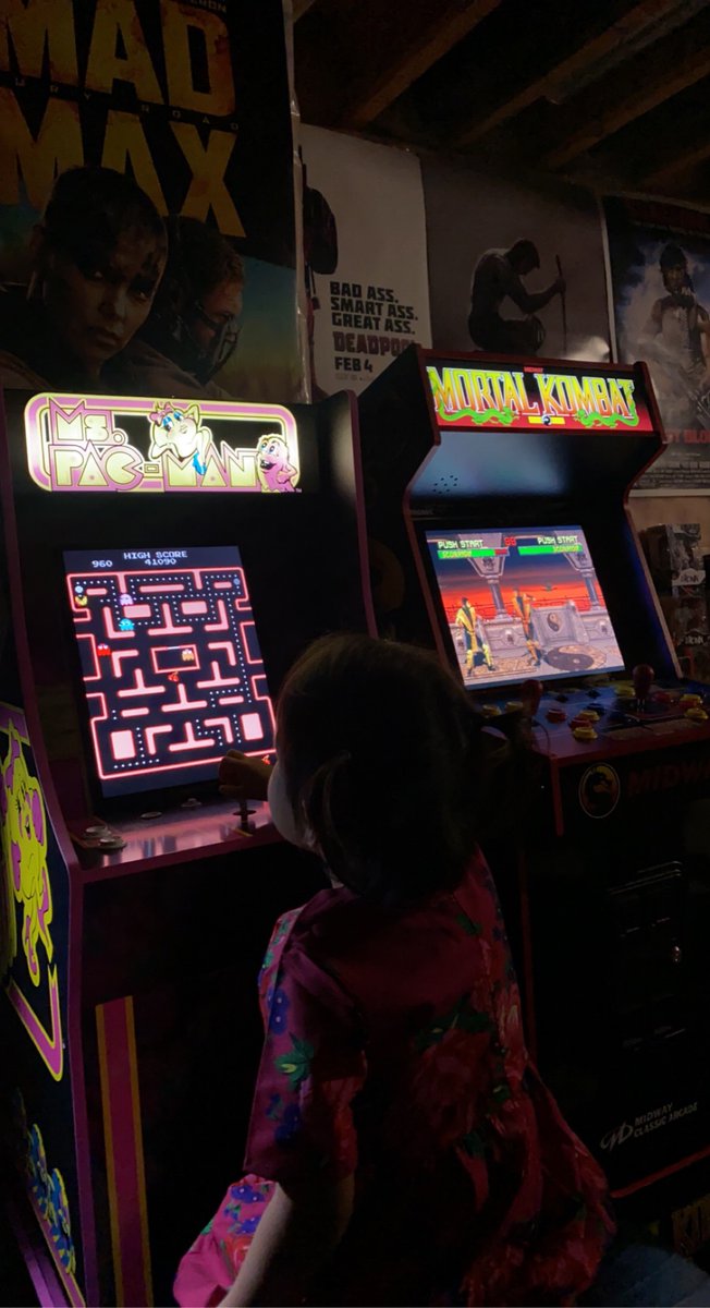 She’s gonna beat my high score. 🕹