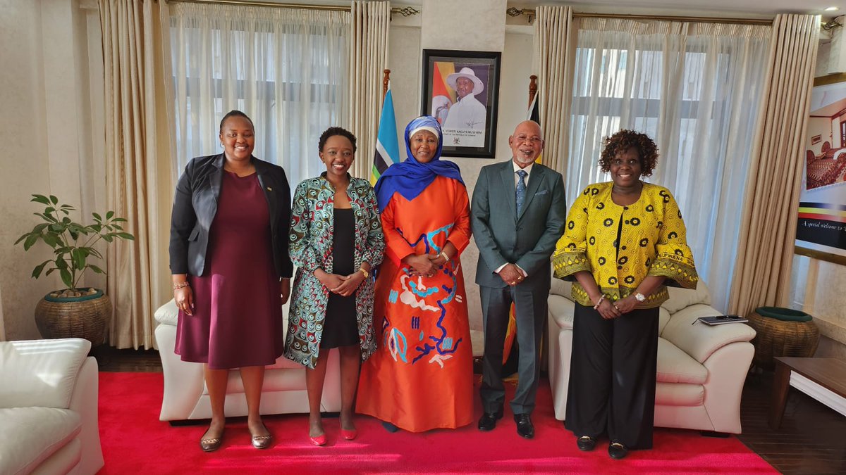 charlruto's tweet image. While attending #JNLCPLS2023, we also paid a courtesy call to the Minister of Foreign Affairs Hon. Gen. Odongo Jeje, who relayed to us a message of goodwill from His Excellency President Yoweri Museveni and encouraged us to attend next year's #JNLC Annual Presidential Lecture…