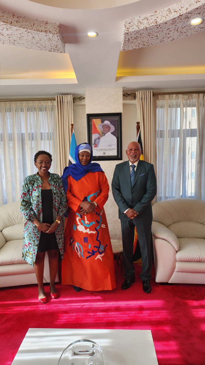 charlruto's tweet image. While attending #JNLCPLS2023, we also paid a courtesy call to the Minister of Foreign Affairs Hon. Gen. Odongo Jeje, who relayed to us a message of goodwill from His Excellency President Yoweri Museveni and encouraged us to attend next year's #JNLC Annual Presidential Lecture…