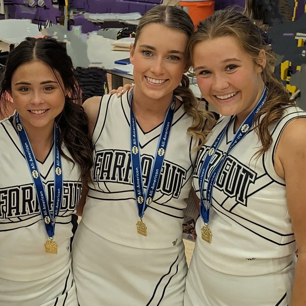 So proud of the FHS Cheerleaders for their accomplishments at UCA Camp this week! 💙⚓📣 1st Place in Game Day Cheer, 3rd Place in Camp Routine, and "All American" for Kate Bruce, Olivia Karich and Mackenna Pease!!! 🎉 Way to go girls!!! #Varsity #UCA #AllAmerican #FHSCheer