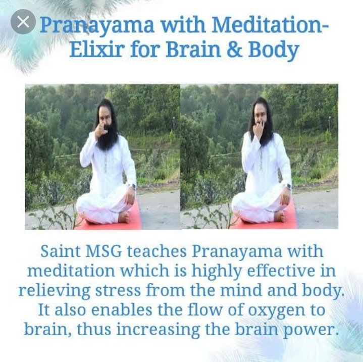 #TipsForGreatHealth pranayama with medittion elixir for brain nd body.