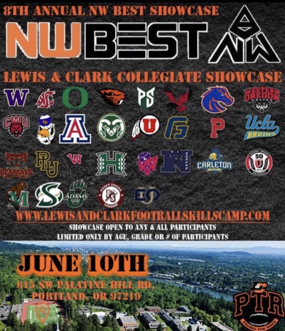 I’m Very excited to say that I will be attending my first ever camp <a href="/nwbestshowcase_/">NW BEST</a> 

<a href="/LOLakersFB/">LO Lakers Football</a> <a href="/BrandonHuffman/">Brandon Huffman</a> <a href="/PrepRedzone/">Prep Redzone 🏈</a> <a href="/PrepRedzoneOR/">Prep Redzone Oregon</a> <a href="/JordanJ_/">Jordan Johnson</a> <a href="/ChadSimmons_/">ChadSimmons</a> <a href="/247Sports/">247Sports</a> <a href="/AndrewNemec/">Andrew Nemec</a>