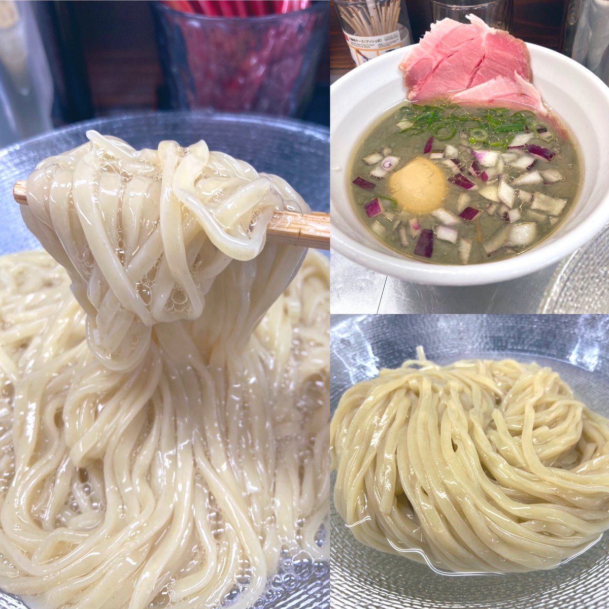 麺や睡蓮🍜
冷製銀塩昆布水つけ麺🍥
味玉🥚

御馳走様でした♪
#麺や睡蓮 
#八王子 
#昆布水美味っ
#美味しいラーメンに感謝