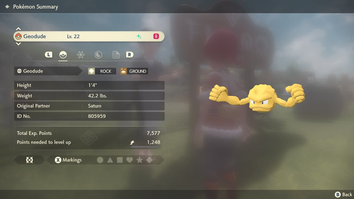 OrderedSaturn's tweet photo. 2 in one day some luck is happening #PokemonLegendsArceus #NintendoSwitch https://t.co/wkydUAEh5F