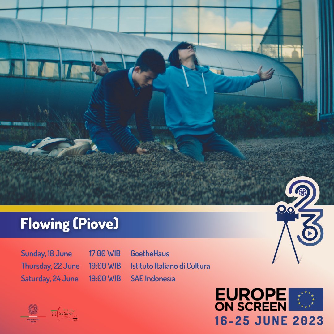 Flowing (Piove)
Italy | 2022 | Horror | 95 minutes | 17+ | Italian with English subtitles

18 June 17.00 GoetheHaus
22 June 19.00 Istituto Italiano di Cultura
24 June 19.00 SAE Indonesia

Whenever it rains in Rome, the pipes release a strange gas that causes mass hallucinations,