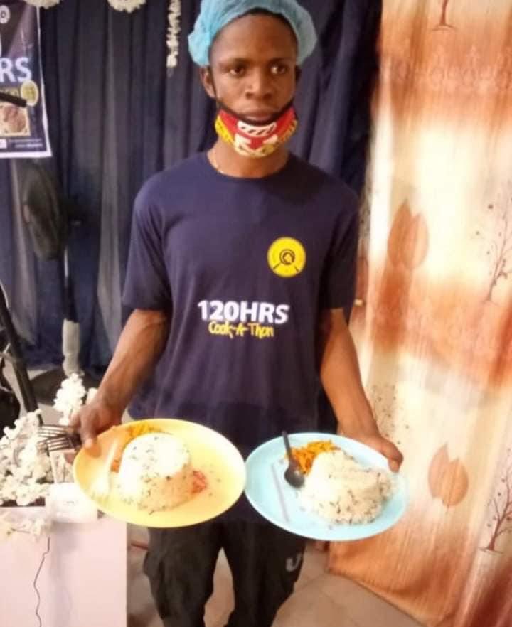 Meet Damilola Adeparusi, the lady who has begun a 120hours cookathon, to break Hilda Baci’s yet to be announced record (by GWR) of 100hours. #cookathon #Damilola #Guinessbookofrecord #GWR
