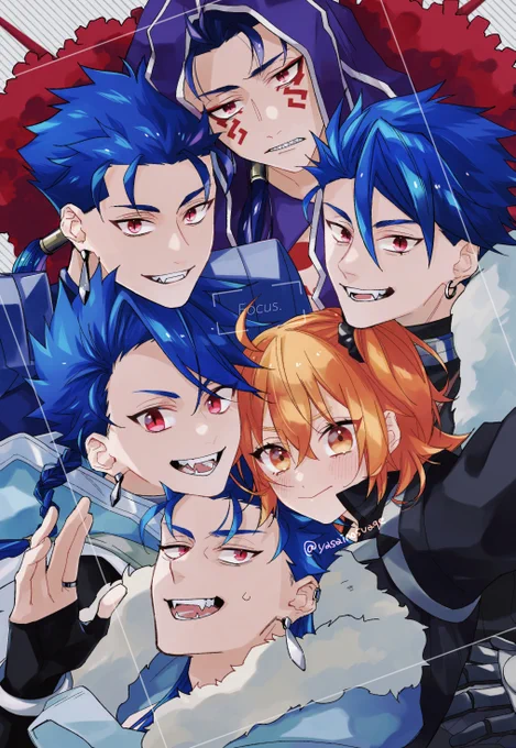 表紙になった クーぐだ短編集(2019年に出した本の加筆再販)の予定です!よろしくお願いします〜!