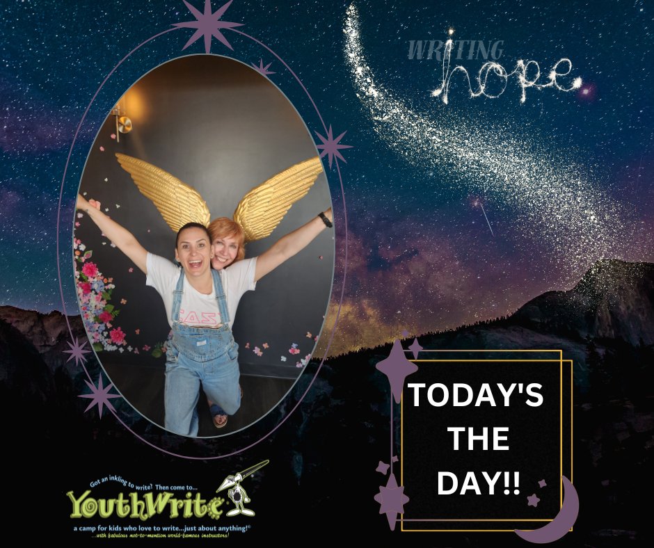 YouthWrite's tweet photo. Gail and Marla are here to tell you that TODAY IS THE DAY! See you so soon, lovely YouthWriters! We're so excited to Wordplay with you all. <3

#YouthWrite #YoungWriters #WritingCamp #YoungWritersCamp #YouthWriters #Edmonton #Calgary #RedDeer #Lethbridge #GrandePrairie #Yeg #Yyc https://t.co/v8OFPpgyWl