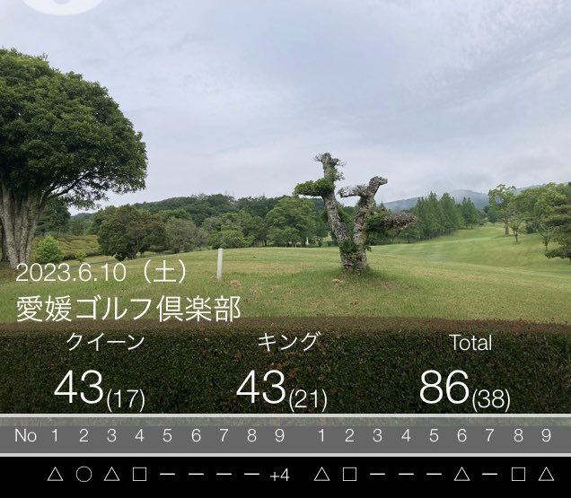 1ヶ月ぶりのラウンド。
ゲーム感が無く、パターは相変わらずひどいものでした😥
50㌢が入らない😓

セカンド105ヤードから、シャンクOB、重いグリーンに手こずり3P 5回でした😅

来月の倶楽部競技に照準を合わせて行きます👍