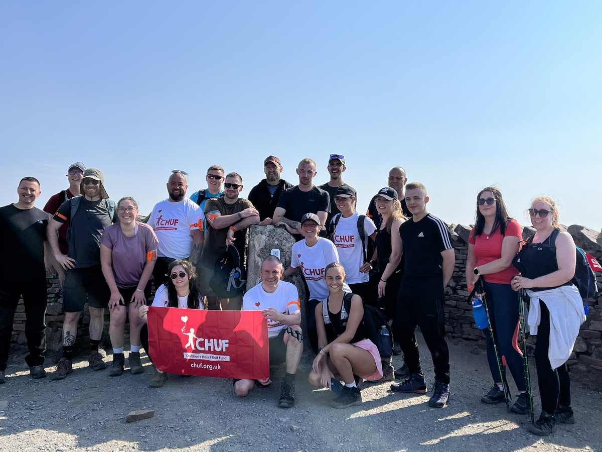 Great turnout for @CHUFOfficial Yorkshire Three Peaks 
Whernside ✅