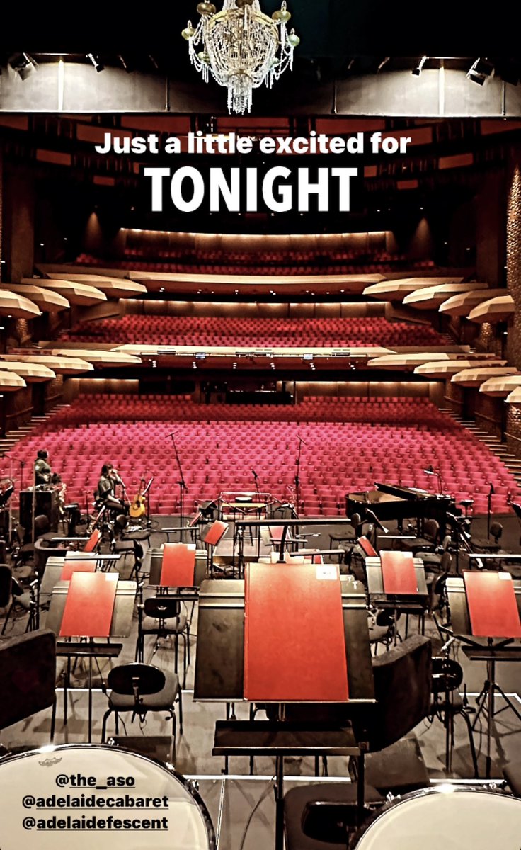KateCeberano's tweet photo. Ok, here we go…. @The_ASO @AdelaideFesCent @AdelaideCabaret #mylifeisasymphony https://t.co/MJioatOlYm