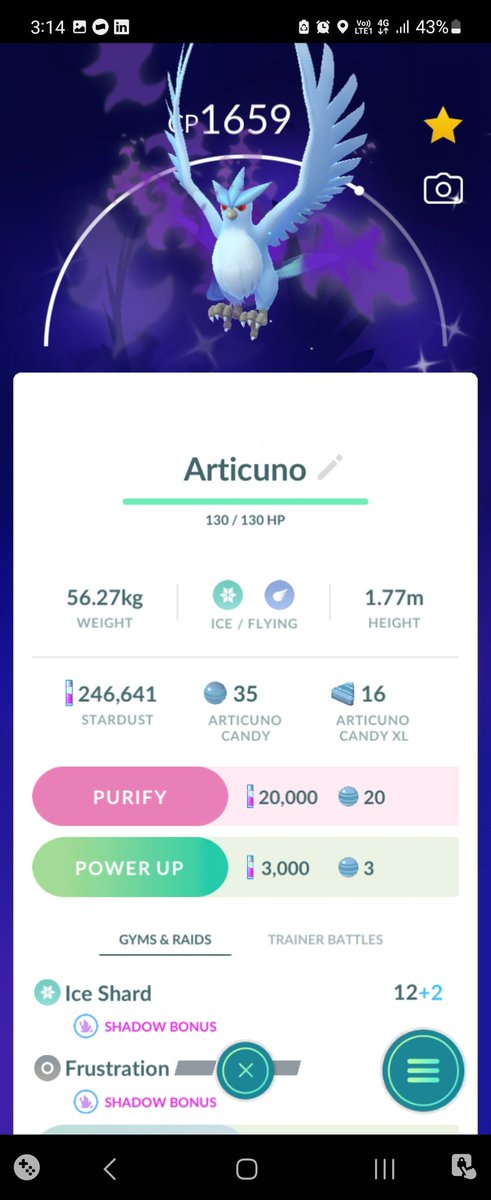 asasaki_vtuber's tweet photo. Shiny shadow articuno and a shiny  3 star Axew??? This game is stroking my ego fr #pokemongo #shinypokemon #shinyshadow https://t.co/6iDuQ0d3Dt