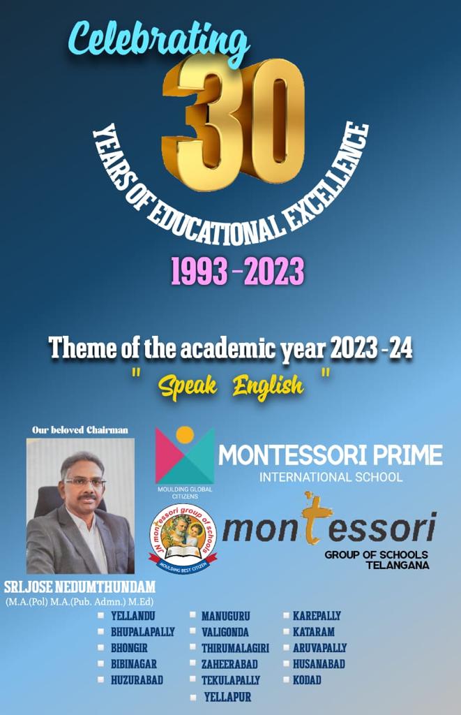Celebrating 30 Years of Educational Experience 1993-2023

#MPSkodada #MPS #montessoriprimeschoolkodada #montessorijngroupofschools #childrens #education #mems #students #celebrations #ceremony #30years #educationalexcellence