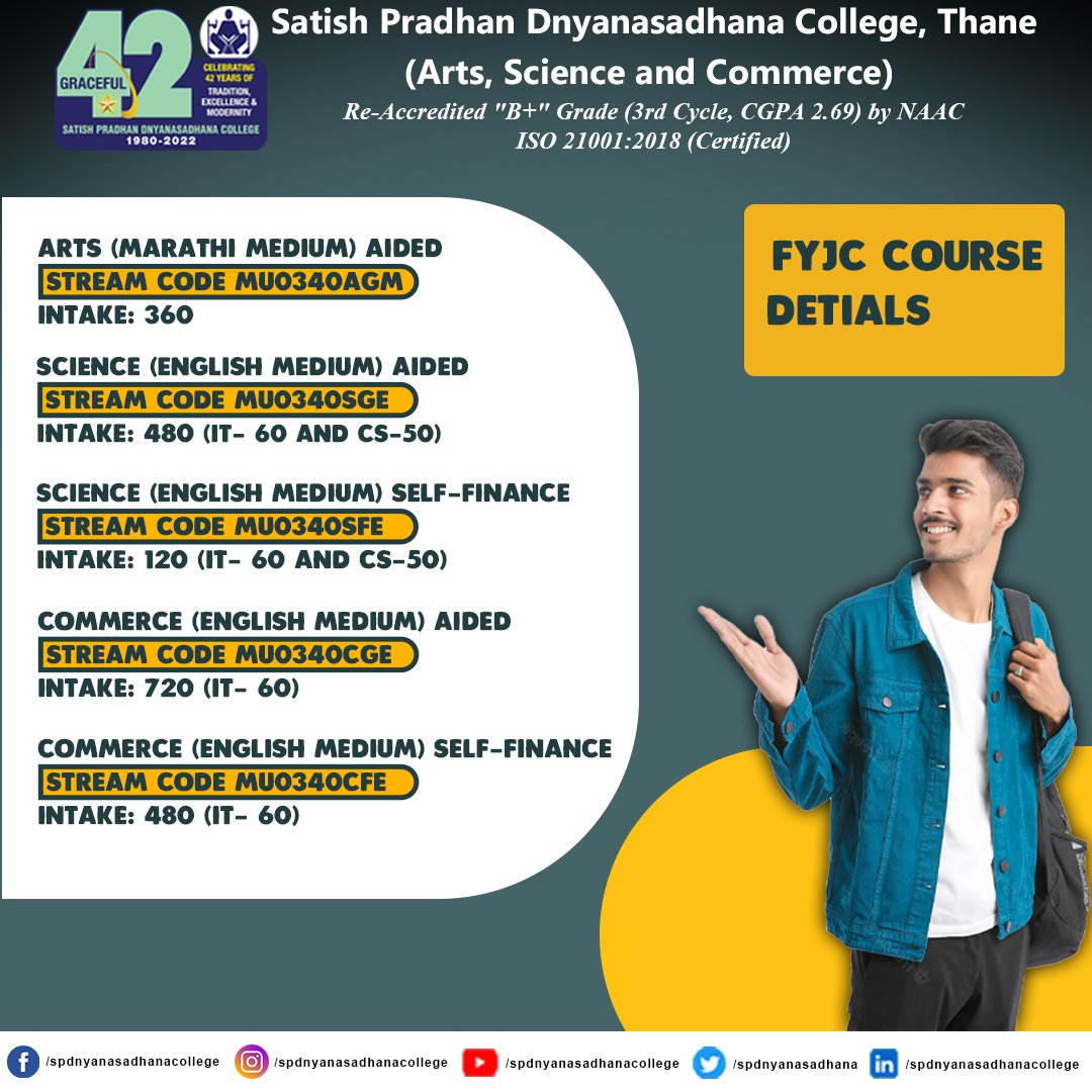 𝐀𝐝𝐦𝐢𝐬𝐬𝐢𝐨𝐧 𝐎𝐩𝐞𝐧 𝟮𝟬𝟮𝟯-𝟮𝟰 ❗❗❗👩‍🎓👨‍🎓
.
.
.
.
.
.
.
.
.
#mumbaiuniversity #naacaccredited #college #JuniorCollege #FYJC #firstyear #SatishPradhanDnyansadhanaCollege #spdc4student #Arts #Science #Commerce #thane #careergrowth #AdmissionsOpen #admissionsopen2023_24