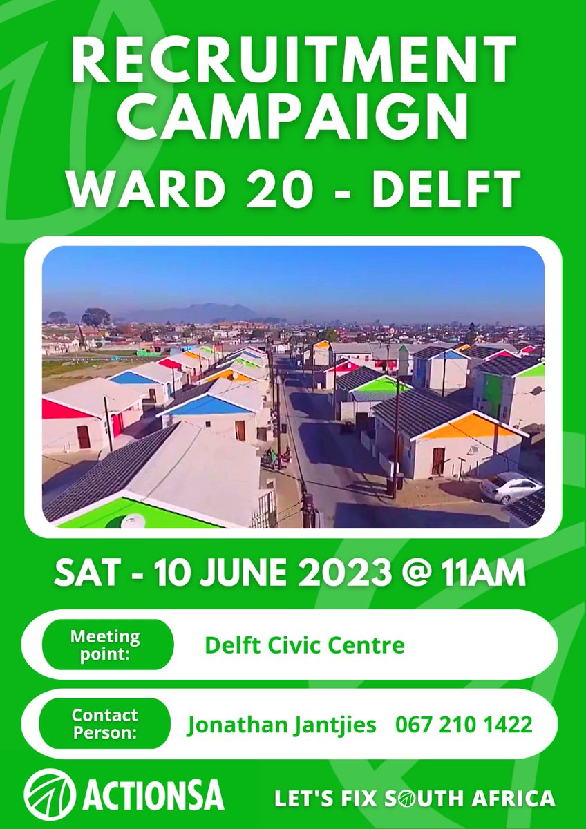 YvettedKR01's tweet image. Cape Metro WC Saturday Calender. In Action for ActionSA growing rapidly daily. We are the change #WalkWithUs #Project2024 #LetsFixSouthAfrica #WhereWeGoWeGrow @HermanMashaba @go2Michelle @MmQwashu @JohnMoodeyGP @AntoinetteLoff1 @ZintleK_deLange @drngwane @YvettedKR01 💚💚💚🍀🇿🇦