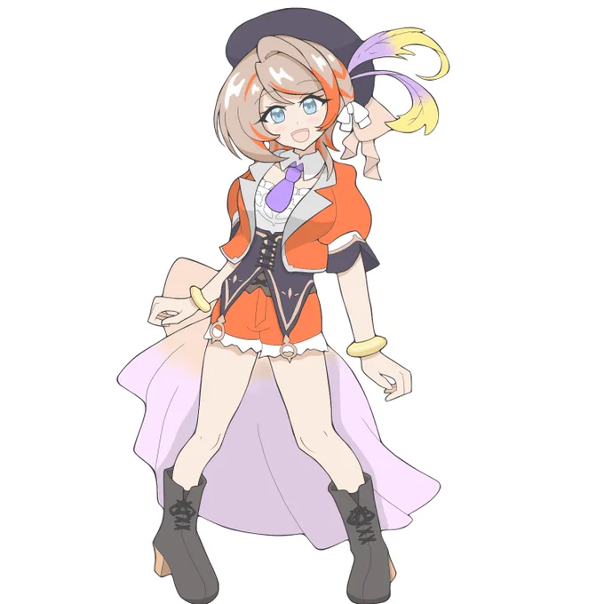 こちらの企画に橙里セイさんのイラストで、微力ながらお手伝いしました! 橙里くんのアイドル姿が楽しみ!ファイト!!  #太陽と月とエトワール #シャイニーライブ #セイッ画