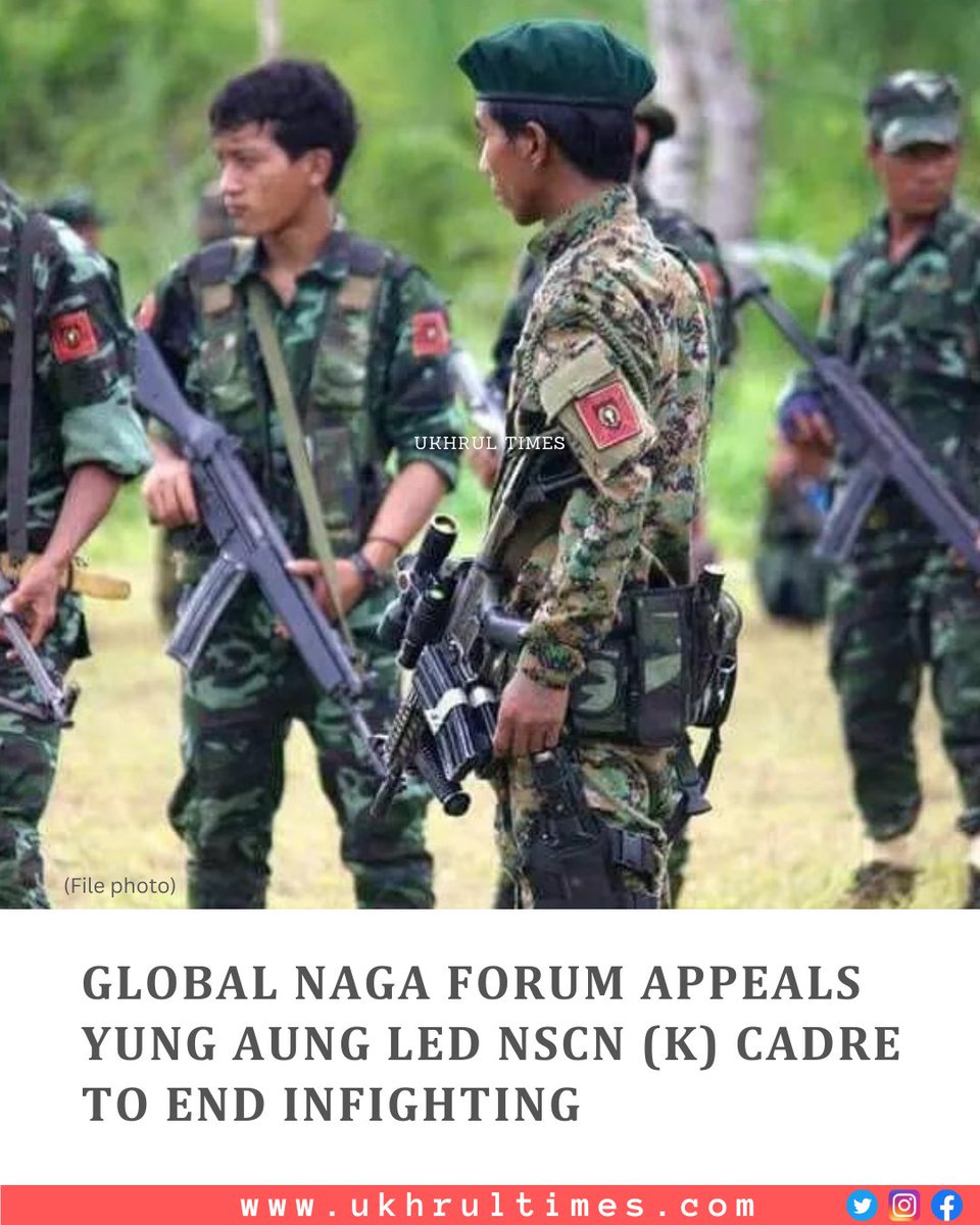 #Kohima, June 9: The #GlobalNagaForum (GNF) over news of the deadly infighting within the Yung Aung led #NSCN (K) cadre, joining the KUM, NSO, ENSA, and the Naga Yuya has appealed to cease the violence and make peace for the sake of the #Nagas in #Myanmar and for the greater good