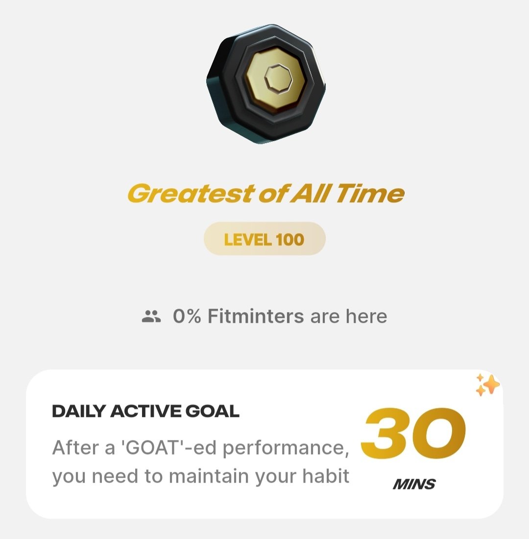 ChapleTheIce's tweet image. TADA~🎊🥳😃

@FitmintClub #FITMINT #LEVEL100