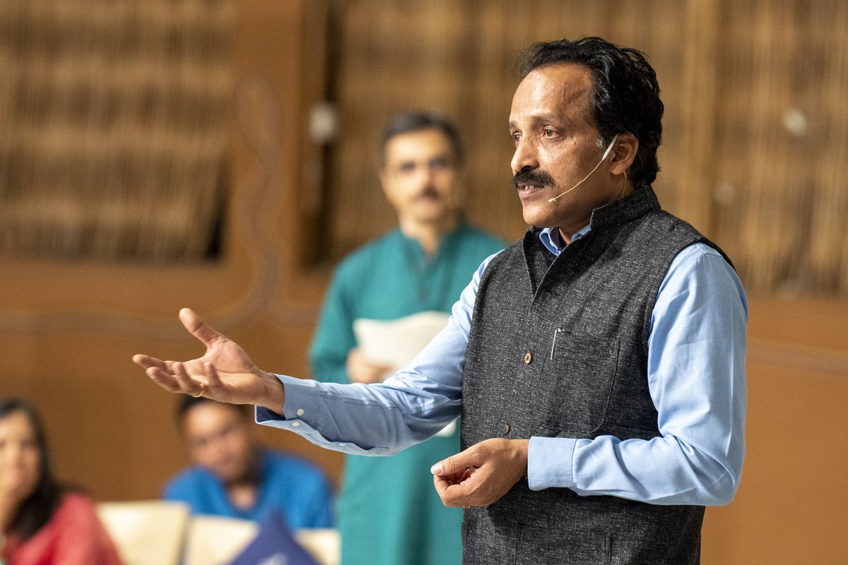 SadhguruAcademy's tweet image. &quot;Not 100% of your workplace will stay motivated all the time. There are also unmotivated people. They have personal lives and go through things. But the motivation is a higher purpose. Are you able to show them the higher purpose?&quot; - Shri. S. Somanath, ISRO #humanisnotaresource