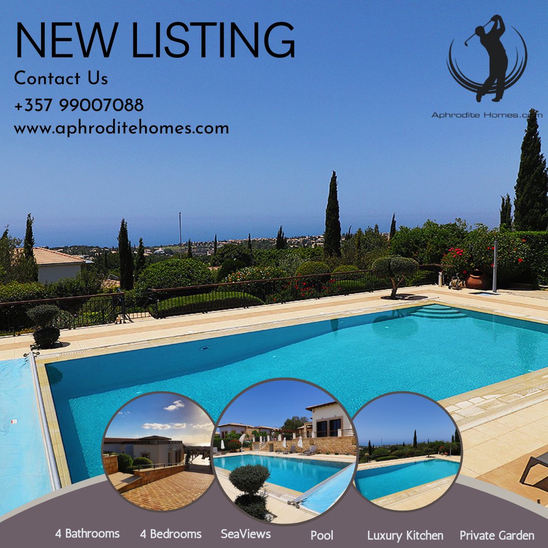 New Listing!!!!!!!
Aphrodite Homes - Exclusively Aphrodite Hills………….🏌️⛳️                          #aphroditehomes #aphroditehills #aphroditehillsresort #aphroditehillsgolf #luxurylifestyle #кипр #luxuryhomes #luxuryproperty #cyprushomes #cyprusrealestate #cyprusproperty