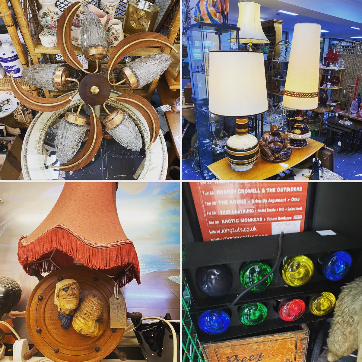 Just a small selection of the lighting available from various dealers around the centre. Come and see for yourself 10am-5pm #astraantiquescentre #hemswell #lincolnshire #retrolighting #midcenturylamps #midcenturylighting #discolights #outdoorparty #retroceilinglight #funky