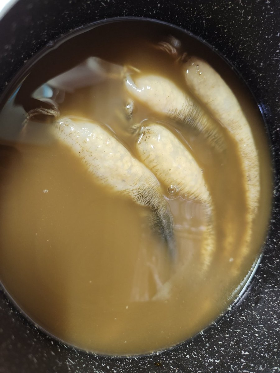 wormanago's tweet photo. 数ある有明海料理の中でももはや食べることの難しいもののひとつがウミタケ飯だと思う。ウミタケの水管に味付けした生米を詰め、炊き上げる。この加減が難しく、米が少なければ貧相で、詰めすぎるとウミタケが裂けてしまう。噛んでも噛んでもしつこいくらいの味が消えないで、つぎつぎ食べてしまう。 https://t.co/ycUpt1BtpK